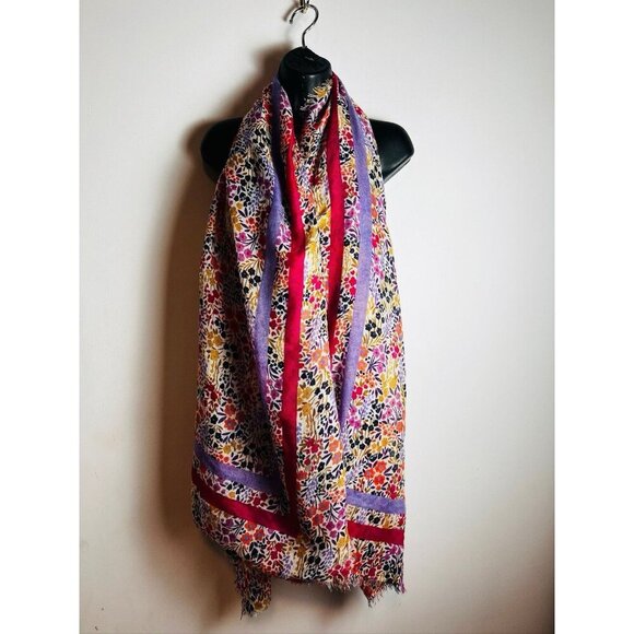 Parfois Floral Colorful Scarf Wrap - Picture 3 of 9